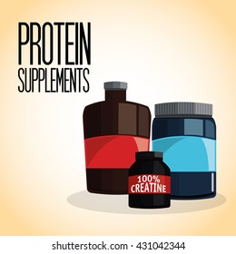 Icon of Protein Supplement design, vector illustration