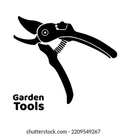 Icon pruner for pruning branches. Garden tools. Isolated on white background vector