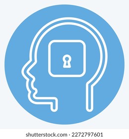 Icon Psychology. related to Psychology Personality symbol. simple design editable. simple illustration