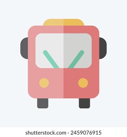 Icon Public Transport. related to Smart City symbol. flat style. simple design illustration