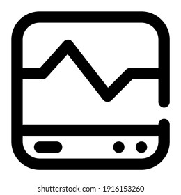 icon pulse monitor using line style