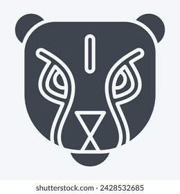 Icon Puma. related to Kenya symbol. glyph style. simple design editable. simple illustration