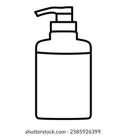 icon of pump bottle container for universal