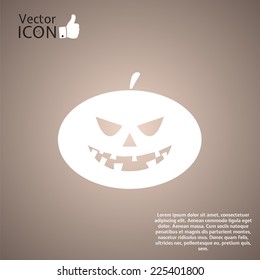 Icon pumpkin. Happy Halloween holiday. Made in vector