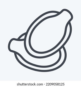 Semillas de calabaza de iconos. adecuado para el símbolo Nuts. estilo de línea. diseño simple editable. vector de plantilla de diseño. ilustración simple