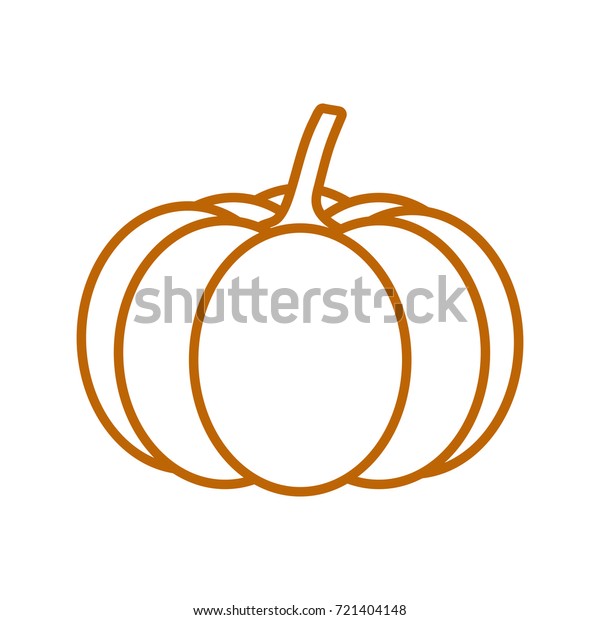 Icon Pumpkin Silhouette Stock Vector (Royalty Free) 721404148