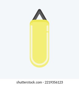 Icon Punching Bag. related to Combat Sport symbol. flat style. simple design editable. simple illustration.boxing