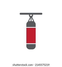  del saco de punching. ilustración vectorial