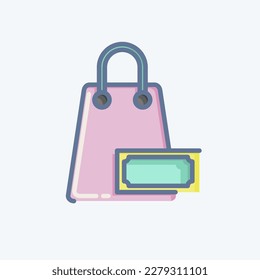 Icon Purchase. related to Black Friday symbol. shopping. simple illustration