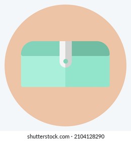 Depósito de iconos - Estilo plano - ilustración simple, buena para impresiones, anuncios, etc
