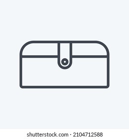 Depósito de iconos - Estilo de línea - ilustración simple, buena para impresiones, anuncios, etc