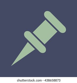 Icon of Push Pin. Eps-10.