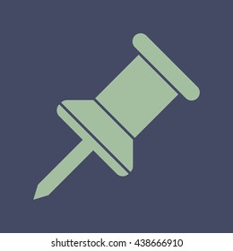 Icon of Push Pin. Eps-10.