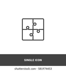 icon puzzle single icon graphic design