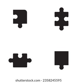 icon puzzle vector template illustration logo design