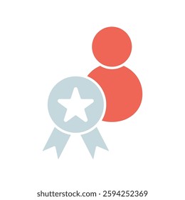Icon a qualification, isolated against a clean background.
