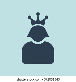 Icon of Queen. EPS-10.