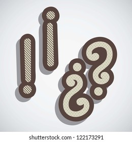 Icon of question, question mark silhouette with dots, vector illustration