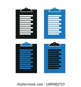 Icon the questionnaire. Simple vector illustration.