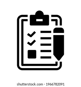 Icon Questionnaire With Style Glyph