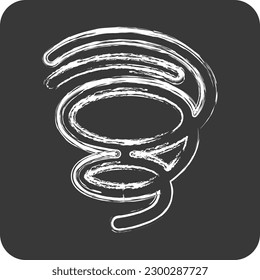 Icon Quick Dry. suitable for sportswear symbol. chalk Style. simple design editable. design template vector. simple illustration