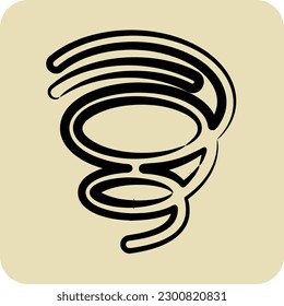Icon Quick Dry. suitable for sportswear symbol. hand drawn style. simple design editable. design template vector. simple illustration