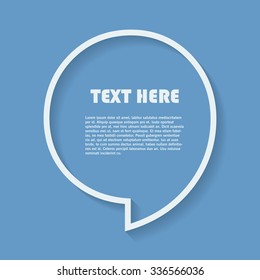 Icon of Quotation. Speech Bubble template. Quote symbol