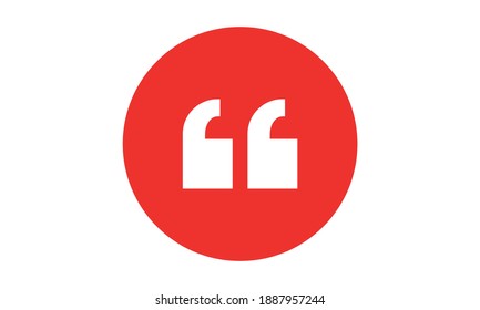 icon quote vector color logo