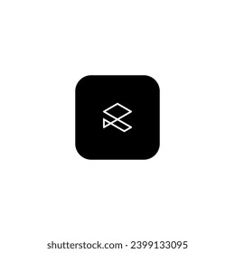 icon r modern, simple, abstract