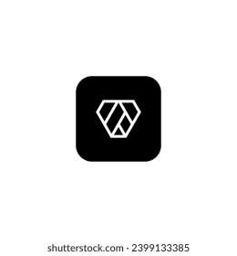 icon r modern, simple, abstract
