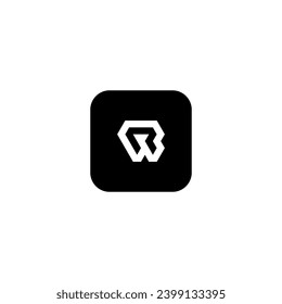 icon r modern, simple, abstract
