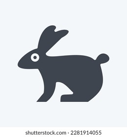 Icon Rabbit. related to Domestic Animals symbol. simple design editable. simple illustration