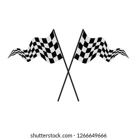  icon of race flag vector illustration