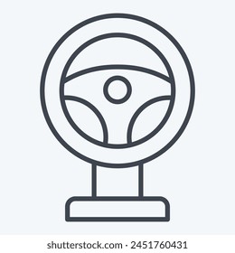 Icon Racing. related to Online Game symbol. line style. simple design illustration