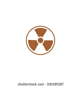 Icon radiation sign.