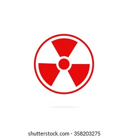 Icon radiation sign.