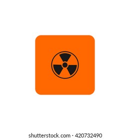 Icon radiation sign.