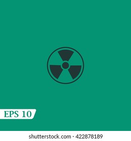 Icon radiation sign.
