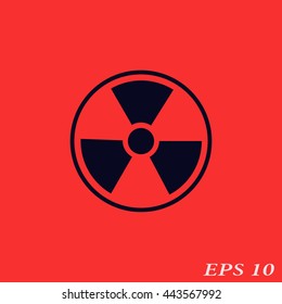 Icon radiation sign.