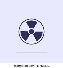 Icon radiation sign.