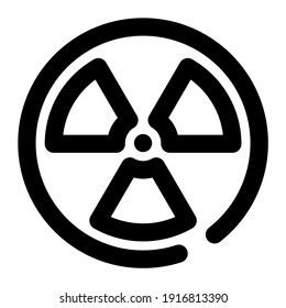 radiación de icono usando estilo de línea