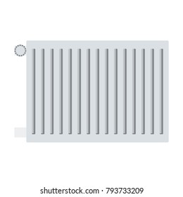 Icon of Radiator. Flat color design. Vector illustration.