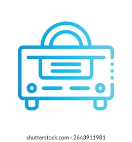 icon radio antenna with style gradient