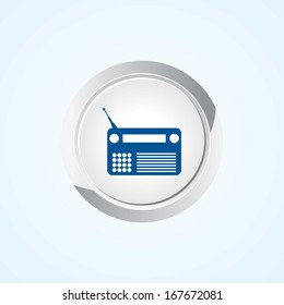 Icon Radio of on Button. Eps-10.