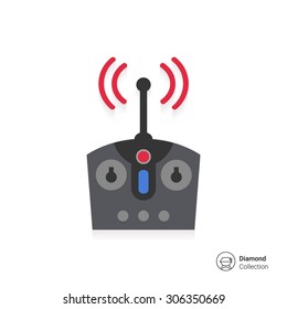Icon of radio remote control