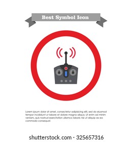Icon of radio remote control