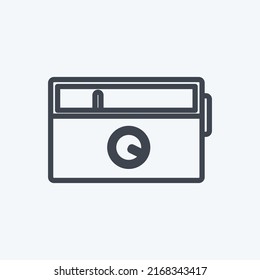 Icon Radio Set. suitable for Home symbol. line style. simple design editable. design template vector. simple symbol illustration