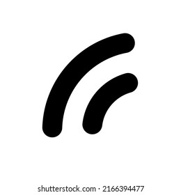 Icon for radio and sound waves. Internet communication. Vectors.