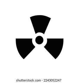 Icon of radioactive for design