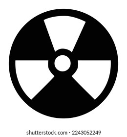 Icon of radioactive for design